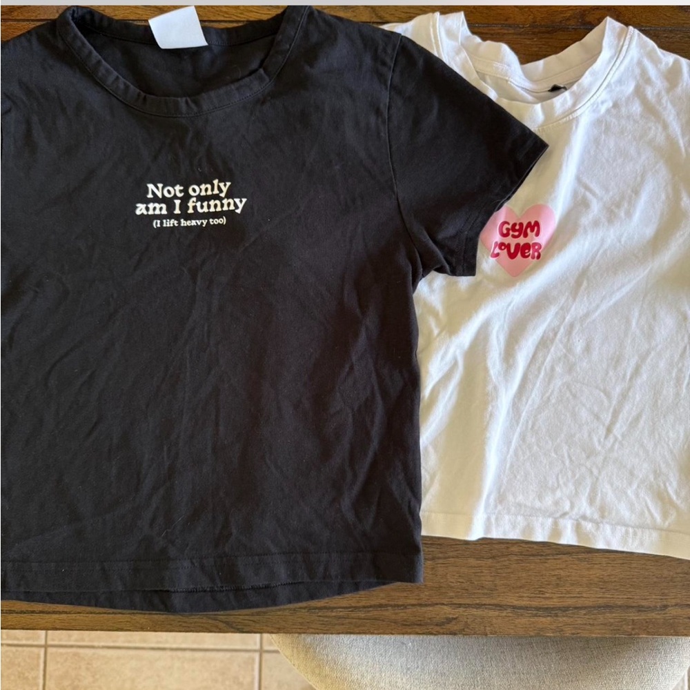 Gym shark baby tees